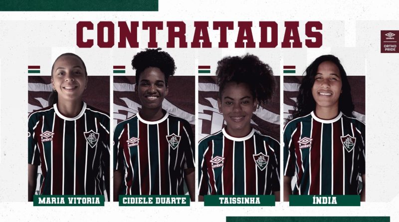 Novos reforços contratados pelo futebol feminino do Fluminense